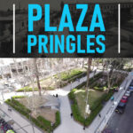 Plaza Pringles, una de las más transitadas de la ciudad